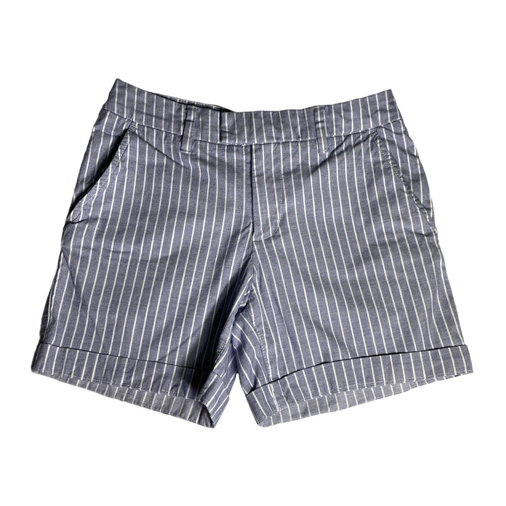 H&M Women's Shorts Size 2 Label of Graded Goods Brand Blue and White Stripes